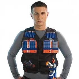 A0250 NERF (НЕРФ) Жилет Элит Агента со стрелами и обоймами