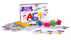 Набор для детского творчества "Тесто-пластилин. Буквы и цифры"