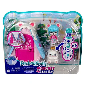 Enchantimals Игровой мини-набор "Лыжный домик Полярного мишки Паубри"