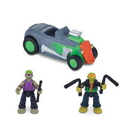 Скоростной кабриолет Черепашек-ниндзя с фигурками лихачей Майки и Донни