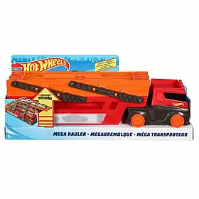 Автовоз Хот Вилс на 50 машинок Hot Wheels Мега-трейлер красный GHR48