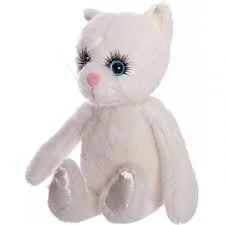 Реснички. Кошечка белая 20 см