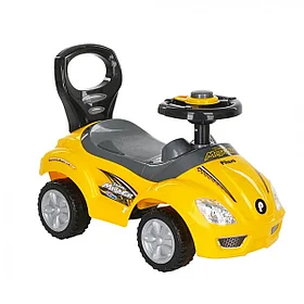 Каталка Mega Car с сигналом  3-6 лет PITUSO Yellow Желтый