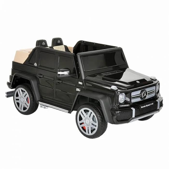 Электромобиль, Mercedes-Maybach G 650 Landaulet, 12V/7Ah, 390*2, Черный/Black