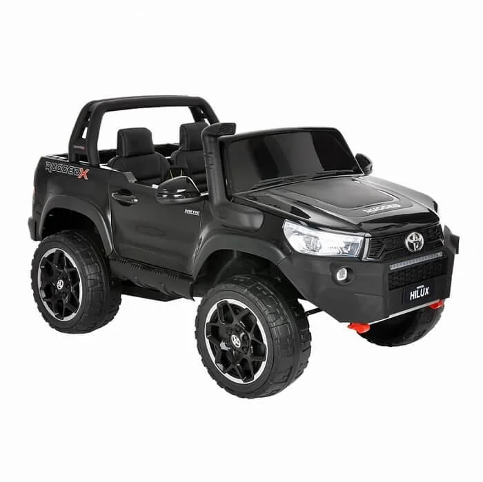Электромобиль, Toyota Hilux 2019, 12V/7Ah*2, 35W*4, Черный/Black
