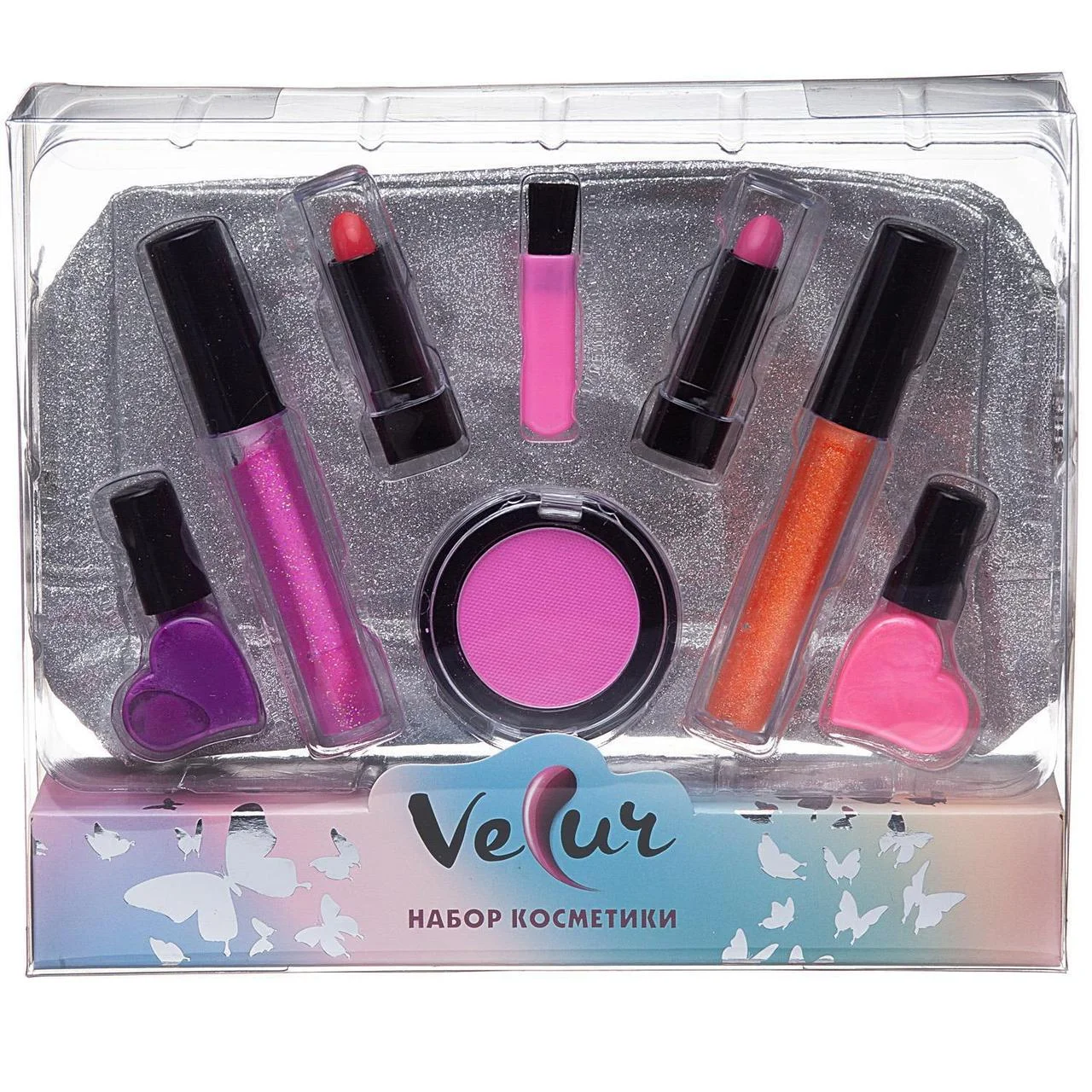 Velur K-0030-1 Набор косметики с косметичкой "Ягодный блеск"