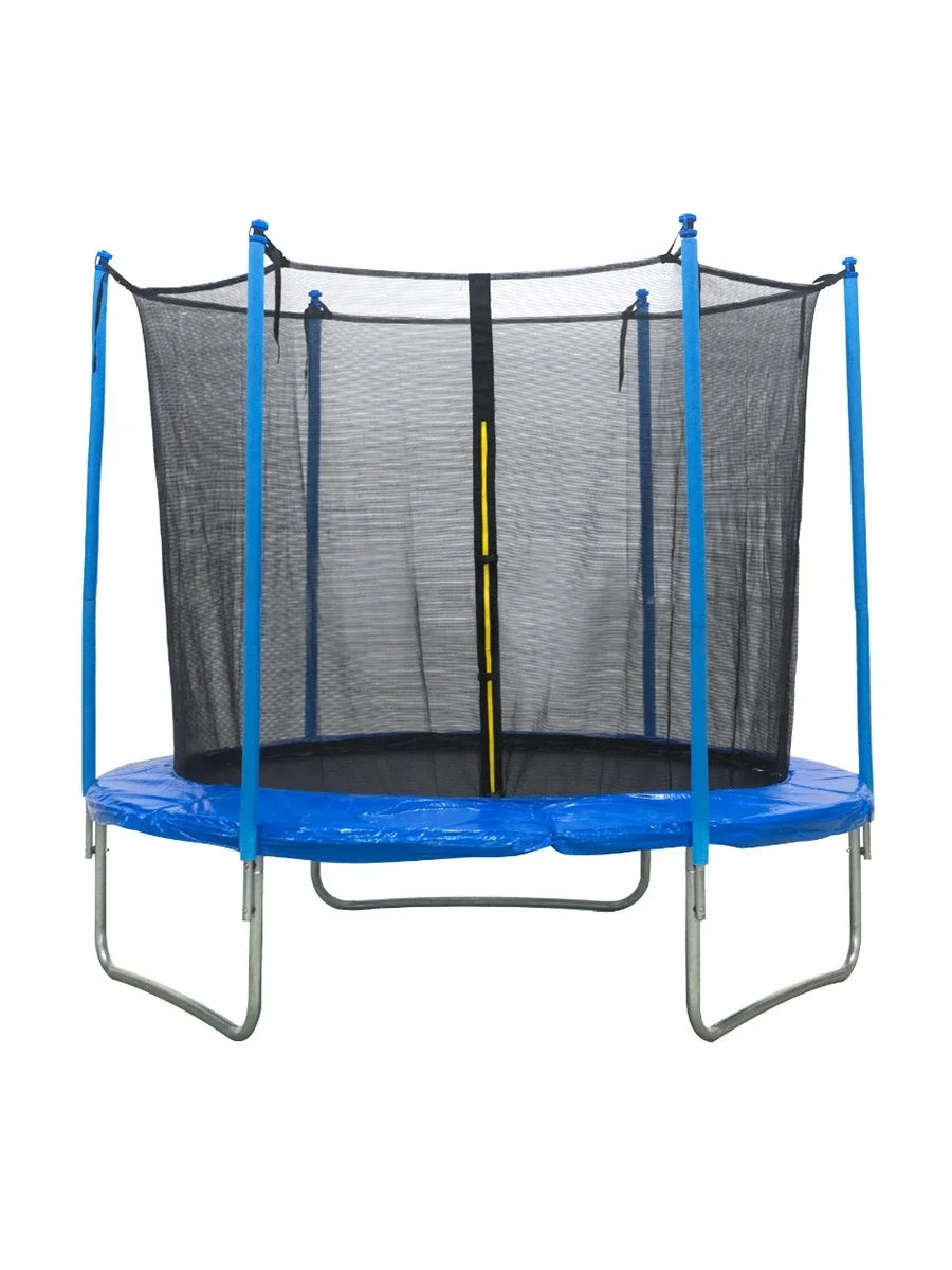 Батут детский 183 см, высота защиты 150 см нагрузка до 80 кг синий