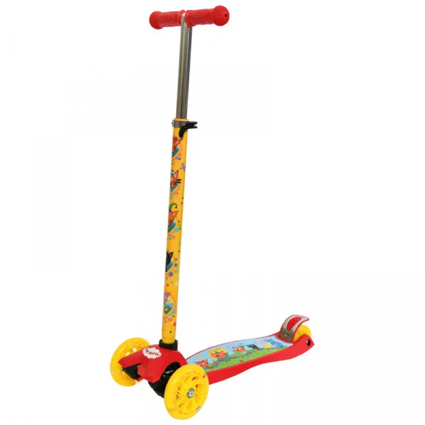 Самокат 3-х колесный Три кота