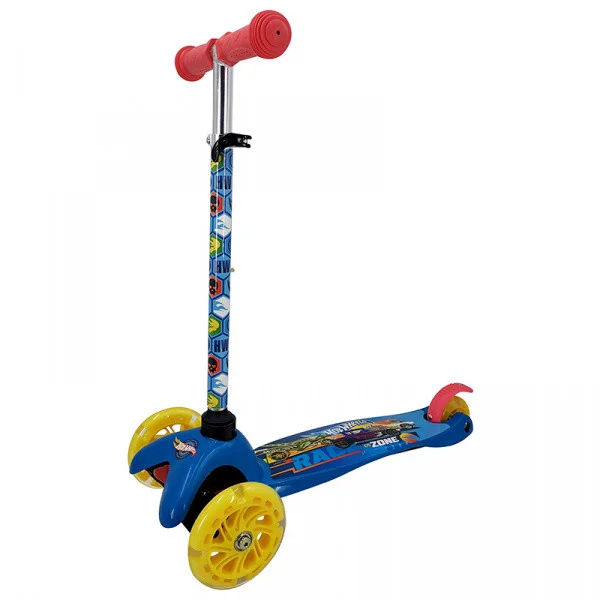 Самокат 3-х колесный Hot Wheels