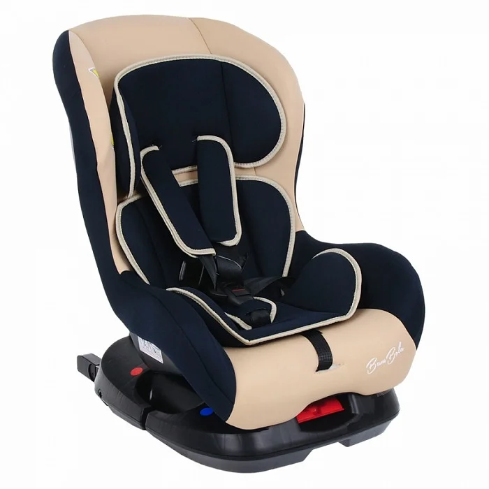 BAMBOLA Удерживающее устройство для детей 0-18 кг Bambino Isofix Бежевый/Т.Синий 2шт/кор