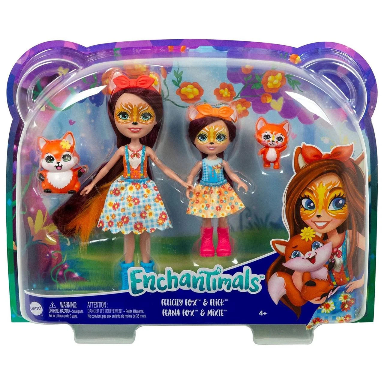 Набор игровой Enchantimals Сестрички с питомцами Фелисити и Феана Лис HCF81