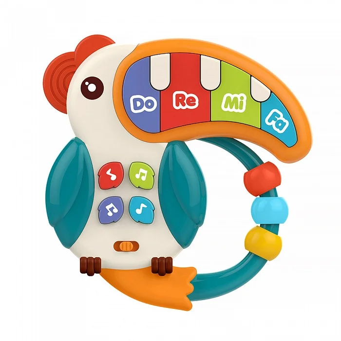 HAUNGER Игрушка развивающая - Пианино Попугай,14,5*3,2*14,5 см (свет,звук) (в кор.48 шт.)