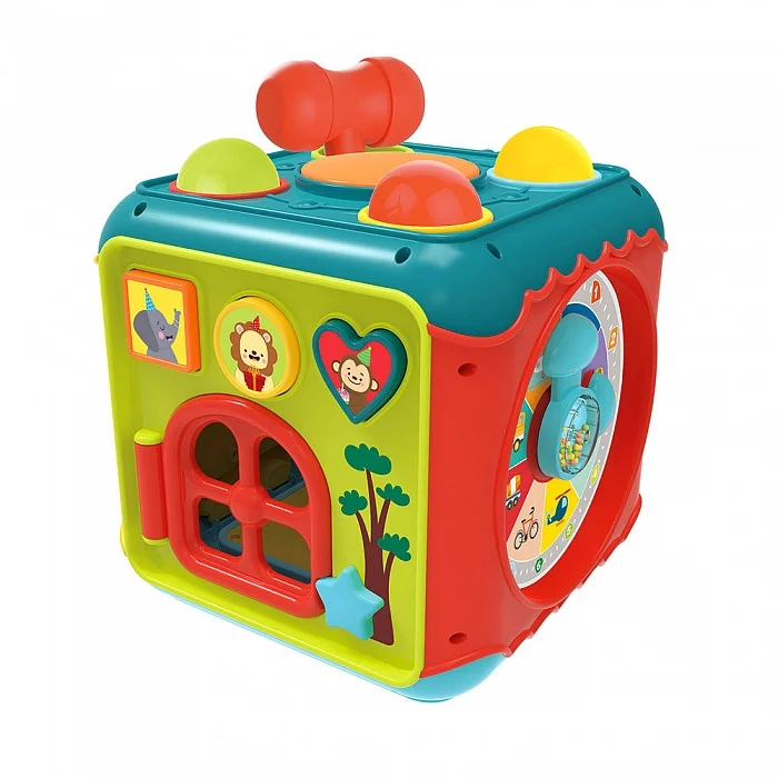 HAUNGER Игрушка развивающая Занятный куб (свет,звук) 21,5*21,5*21,5 см (в кор.12 шт.)