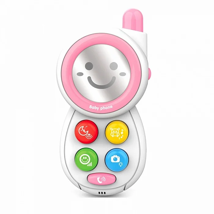 HAUNGER Игрушка развивающая Мобильный телефон Pink/Розовый (свет.звук) 8*4*15 см (в кор.72 шт.)
