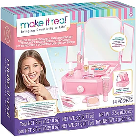 Большой набор для макияжа Blush Vanity, с зеркальным туалетным столиком Make it real 2531