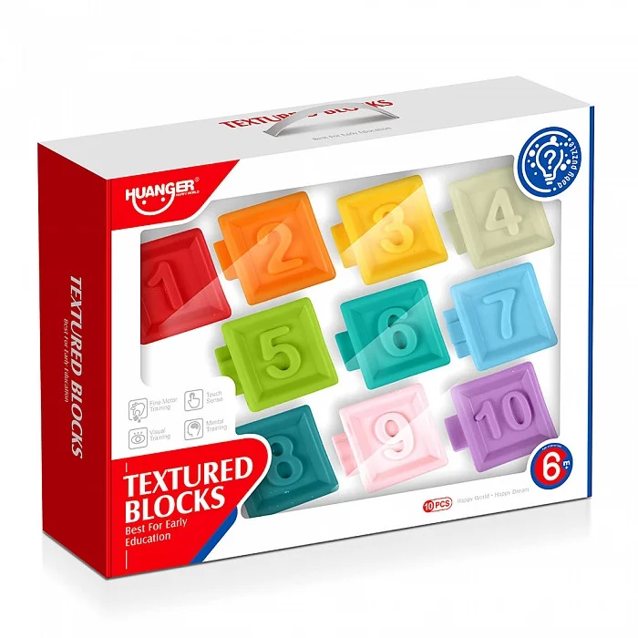 HAUNGER Набор кубиков 10 шт. Цифры (в кор.12 шт)