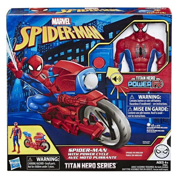 Игравой набор Титан 30 см Человек Паук с транспортом