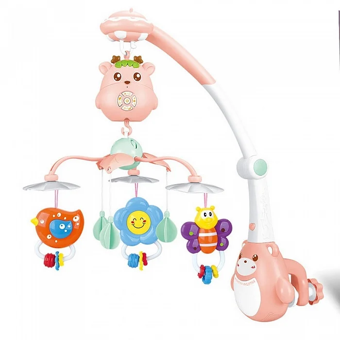 PITUSO Музыкальный мобиль Полянка (батар.2*АА), пульт,свет,звук, цвета в асс (.в кор.10 шт.)