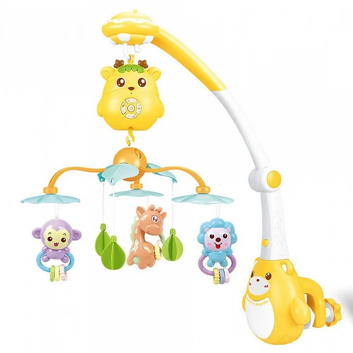 PITUSO Музыкальный мобиль Сафари (батар.2*АА), пульт,свет,звук, цвета в асс (.в кор.10 шт.)