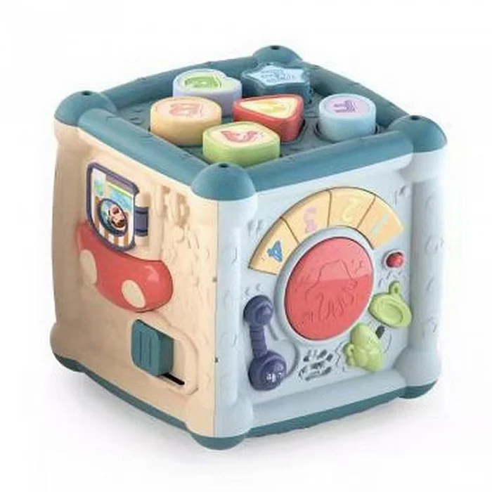 PITUSO Игрушка развивающая Куб-сортер Всезнайка (свет,звук) 15*15*20 см (в кор.18 шт.)