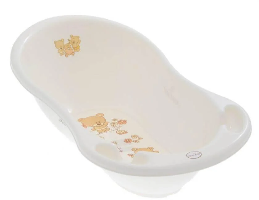 ТЕГА Ванночка 86см TEDDY (МИШКИ) белый жемчуг