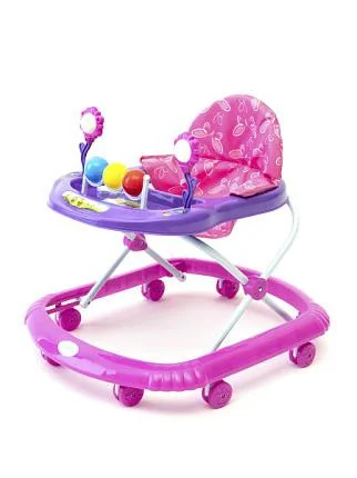 Детские ходунки TOMIX Little Travel Фиолетово-розовый с музыкой 3 встроенные игрушки