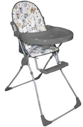 Стульчик для кормления Selby 152 Совы серый Складной