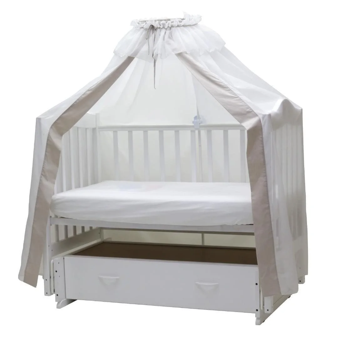 Балдахин для детской кроватки Классик 111/8  серый