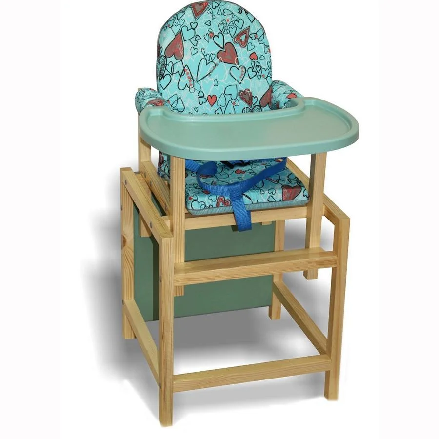 Стул-стол для кормления Сенс-М СТД 07 бирюзовый