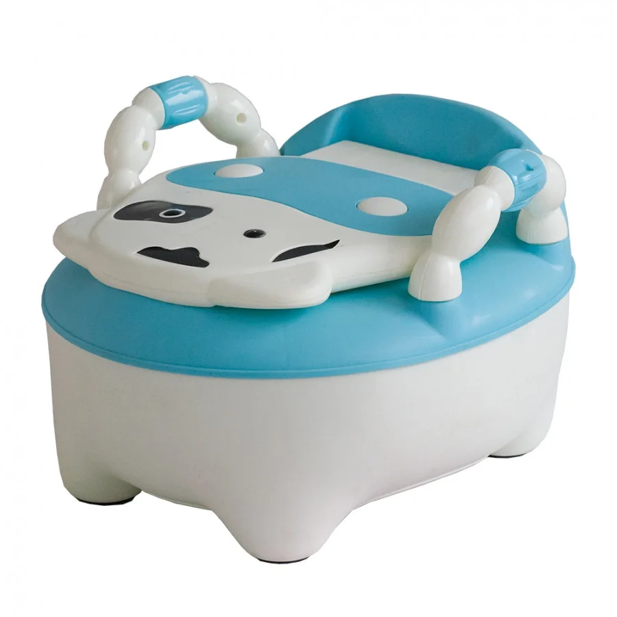 Детский горшок Pituso Бурёнка голубой
