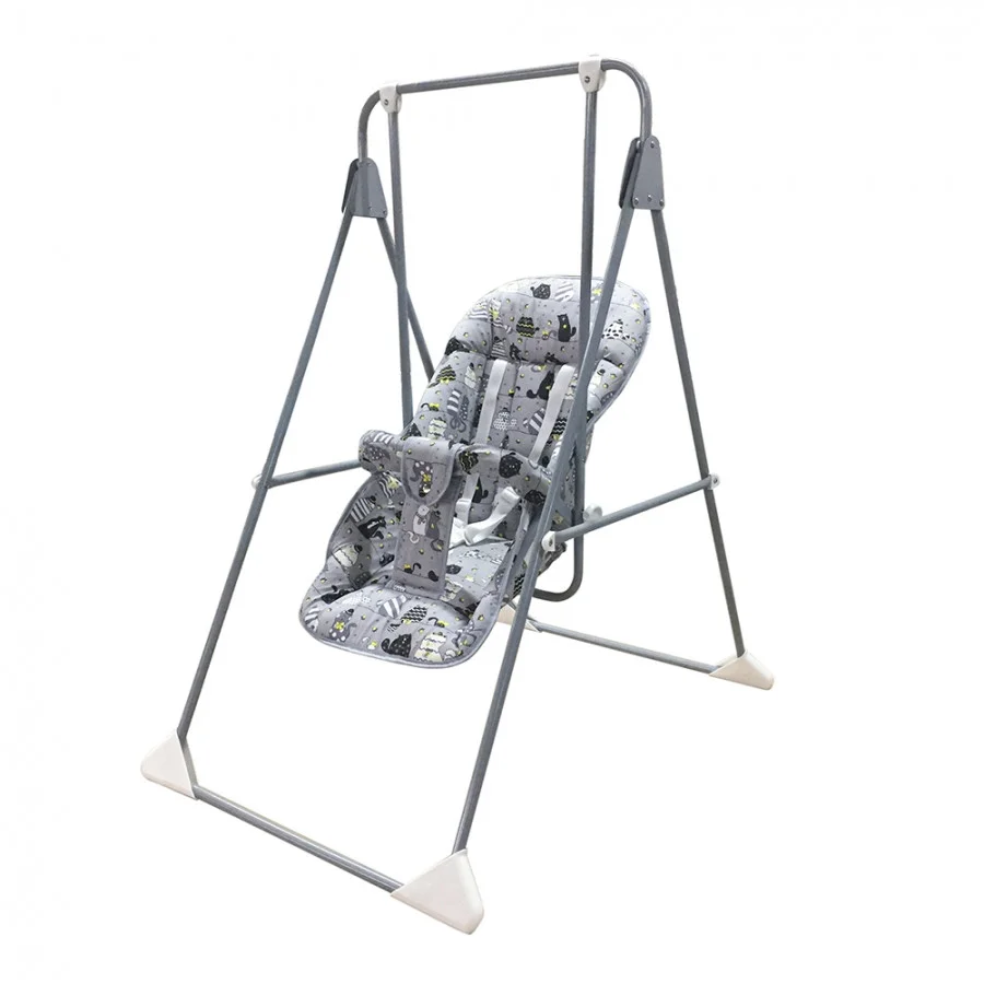 Качели напольные Globex Ветерок-Люкс Серый Кошки