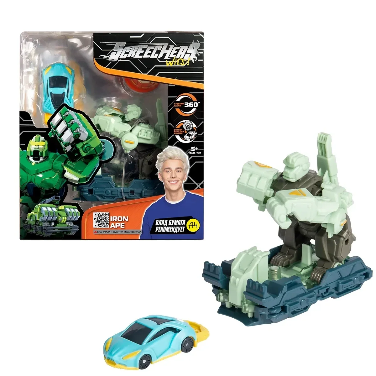 Дикие Скричеры игровой набор Айрон Эйп L2. Screechers Wild