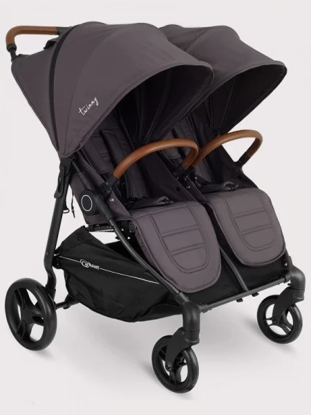 Коляска прогулочная для двойни Rant Twinny, Moon grey