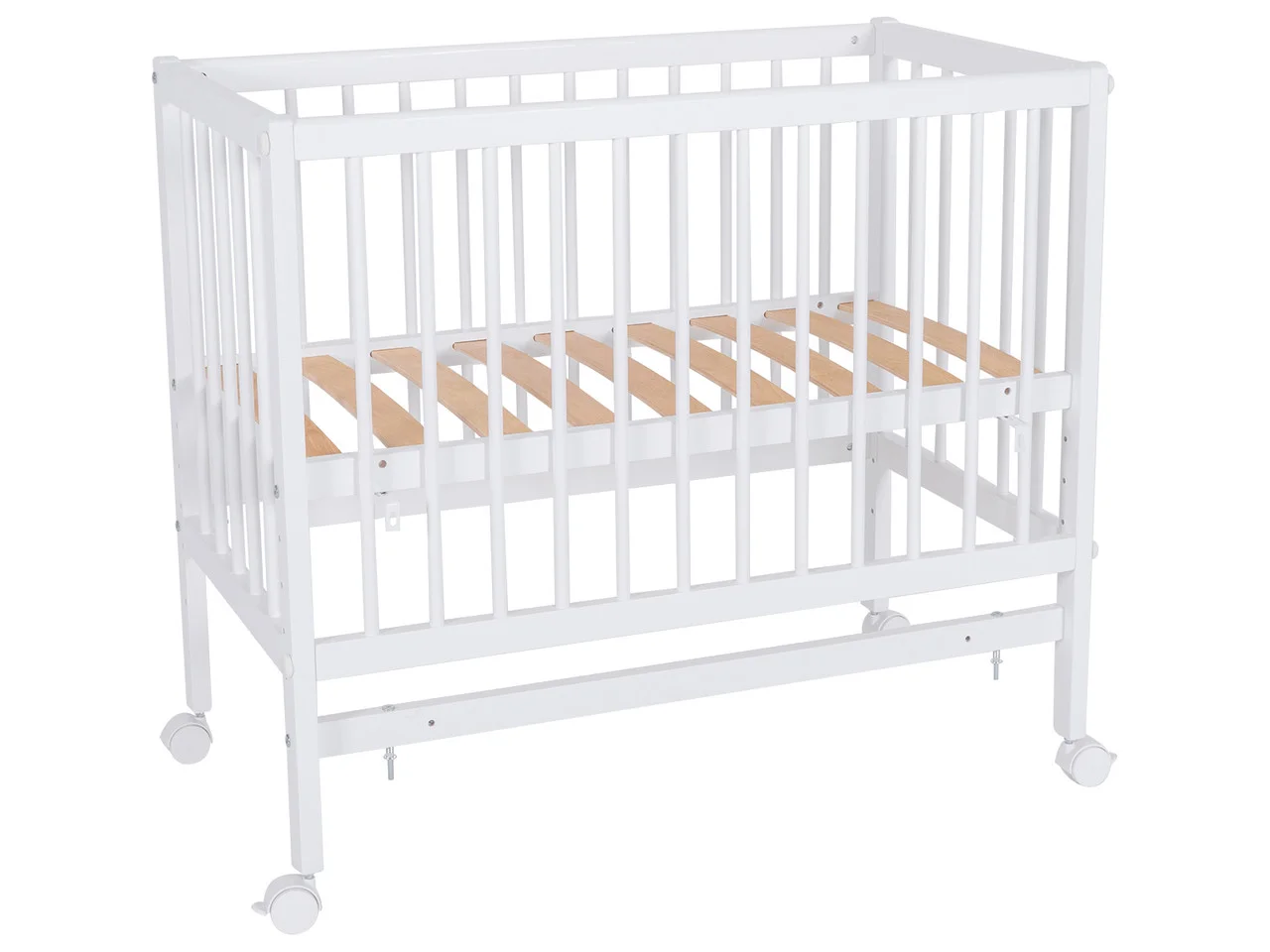 Кроватка детская приставная TOMIX Mia белый