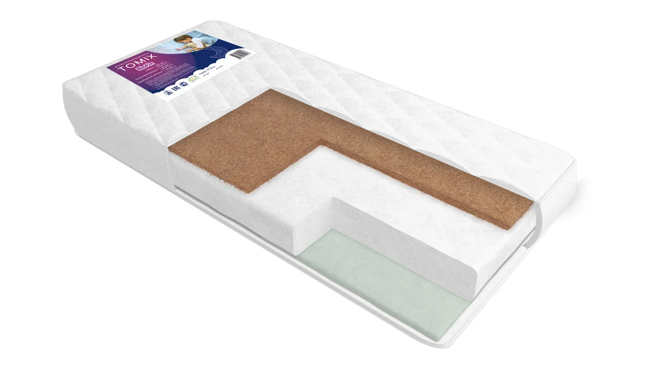 Tomix BioFix Детский беспружинный ортопедический двусторонний матрас