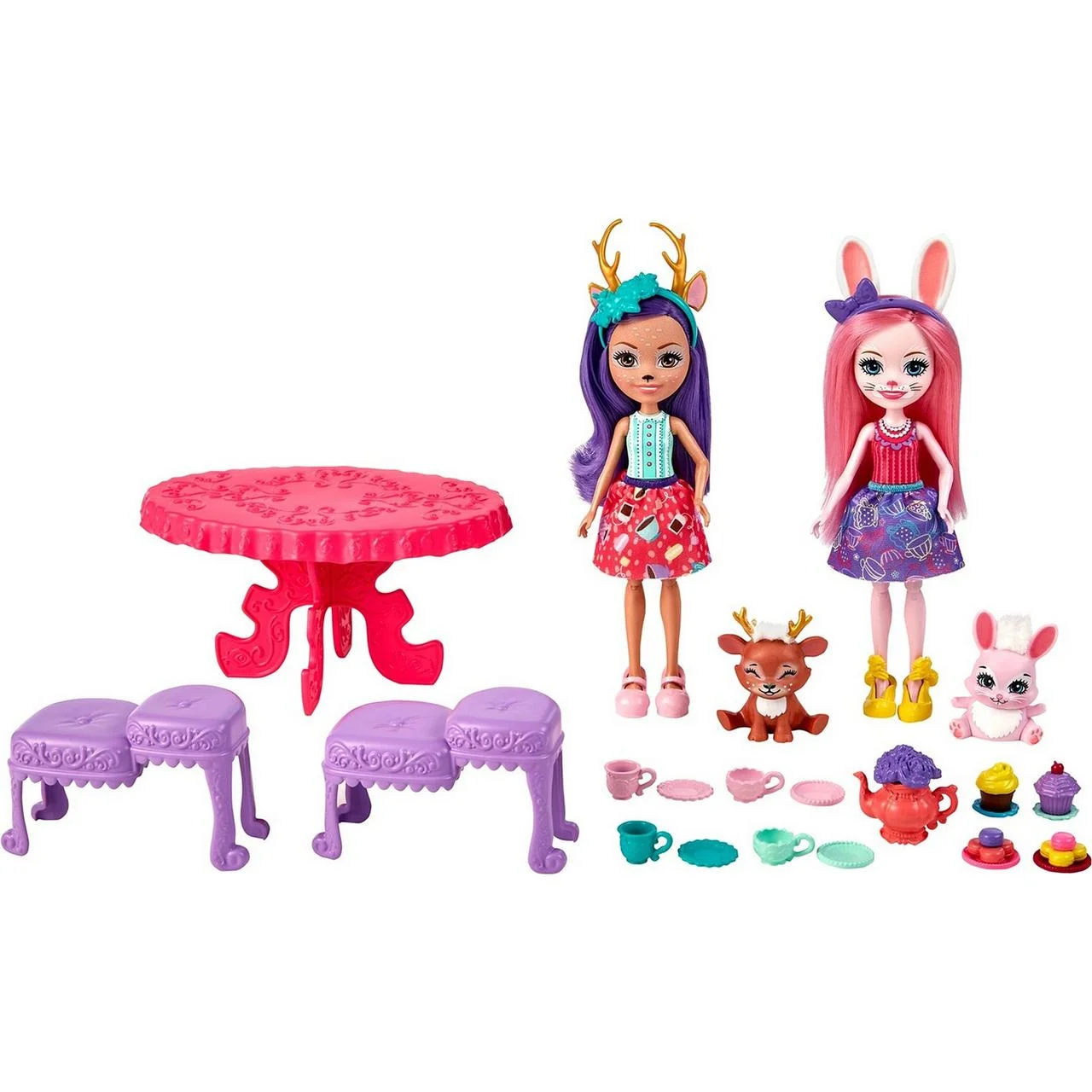 Набор игровой Enchantimals Чаепитие Бри кроля и Данесса Оления HFF35