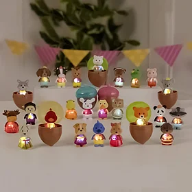 Игрушка Лил Вудзиз пупс Li'l Woodzeez Bobblehead Сюрприз со светом Серия 5