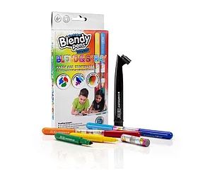 Набор фломастеров-хамелеонов «Blendy pens» (12 шт.) c аэрографом